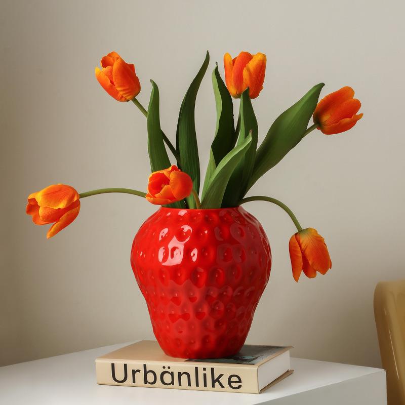 Vintage Strawberry Vase