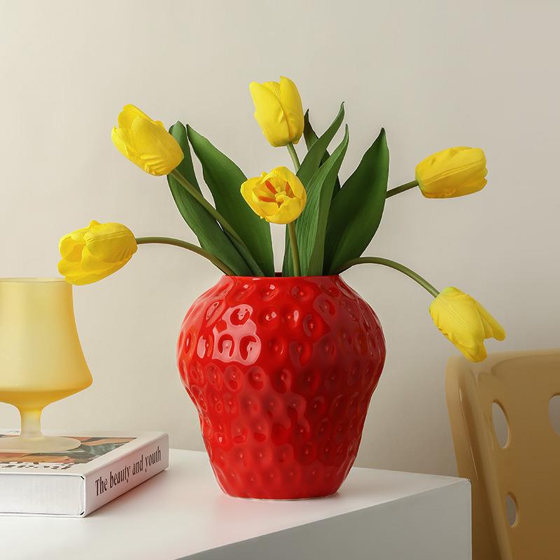 Vintage Strawberry Vase