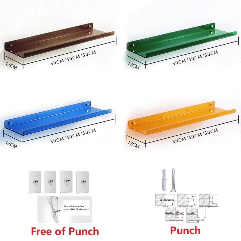 Acrylic Floating Shelves