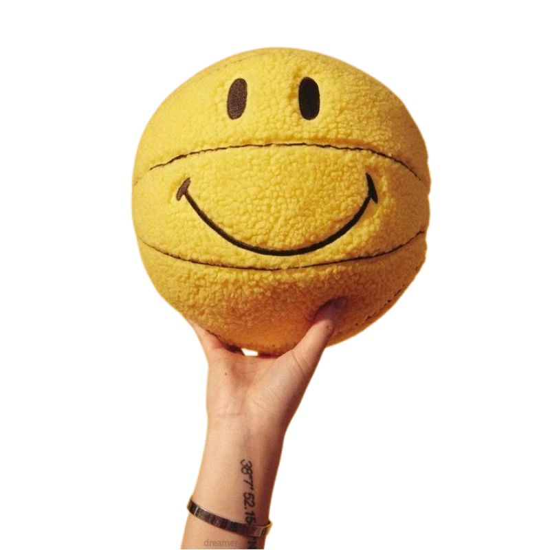 Smiley Face Basketball Pillow