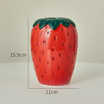 Vintage Strawberry Vase